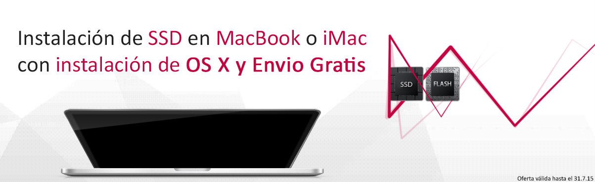 Descuento en instalación de SSD en iMac y Macbook